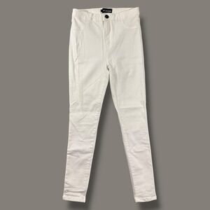 Fit Jeans White High Rise Skinny Jeans Women's Size Large‎